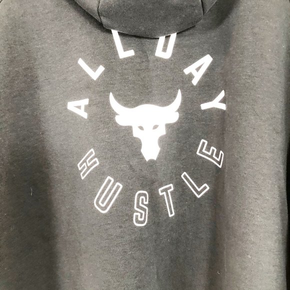 Under Armour Black Project Rock Pullover Hoodie S - Picture 5 of 10